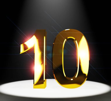 Onuncu yıldönümü kutlamaları ve selamlar f gösterir