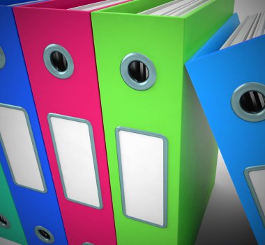 Klasörler kavram simgesi dosyaları dosyalama için veri kayıtlarını gösterir ve 