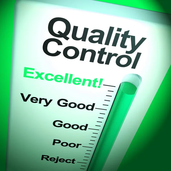 Control de calidad excelente icono concepto significa alto grado y exce — Foto de Stock