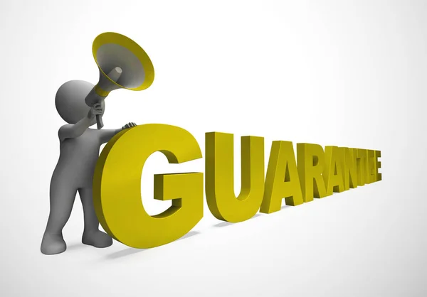 Guarantee concept icon means a safeguard or insurance against pr — Stock Photo, Image