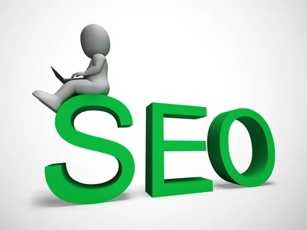 Icono de concepto SEO significa optimización de motores de búsqueda para el sitio web tr —  Fotos de Stock