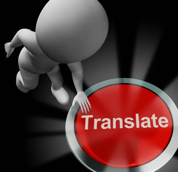 Translate concept icon means changing language in text or conver — Stock Photo, Image