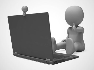 Stajyer üzerinde sohbet etmek veya web yayını yapmak için web kamerası kullanma