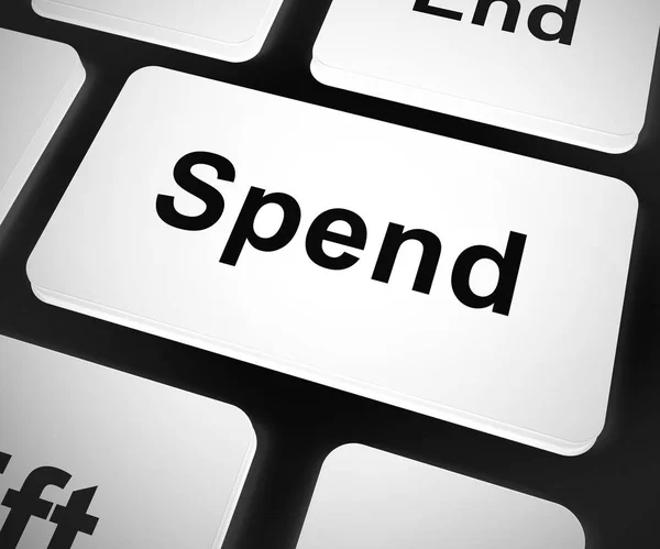 Ícone conceito Spend significa despesas e despesas - ilustratio 3d — Fotografia de Stock