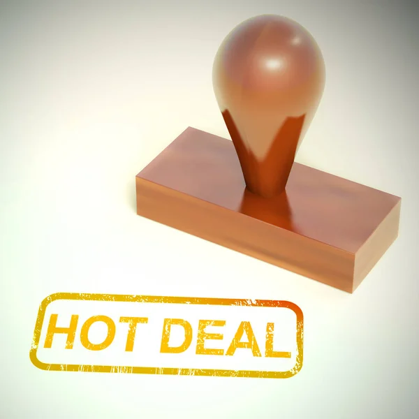 Hot deal concept icoon betekent speciale promoties en verkoop-3D Ill — Stockfoto