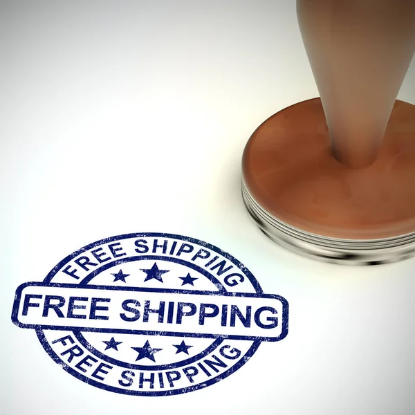 Free shipping of goods at no charge means nothing paid - 3d illu — Stock Photo, Image
