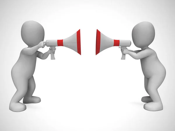 Megaphone used to give opinion announcement or make a speech - 3 — Stock Photo, Image