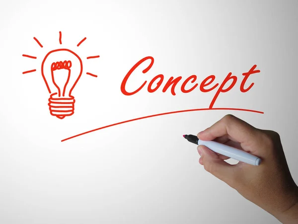 Concept or hypothesis icon means visualising the idea - 3d illus — Stock Photo, Image