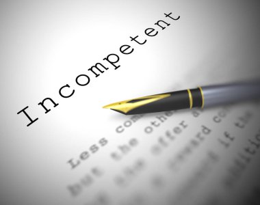 Beceriksiz kavramı etkisiz veya beceriksiz ve yararsız anlamına gelir - 