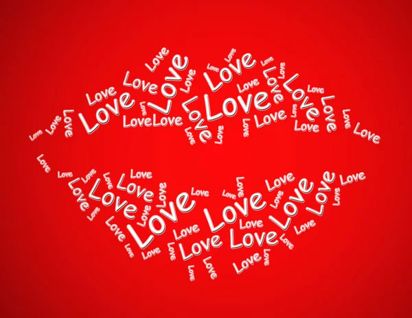 Ícone de conceito de amor significa que eu adoro você e eu sou seu - ilustração 3d — Fotografia de Stock