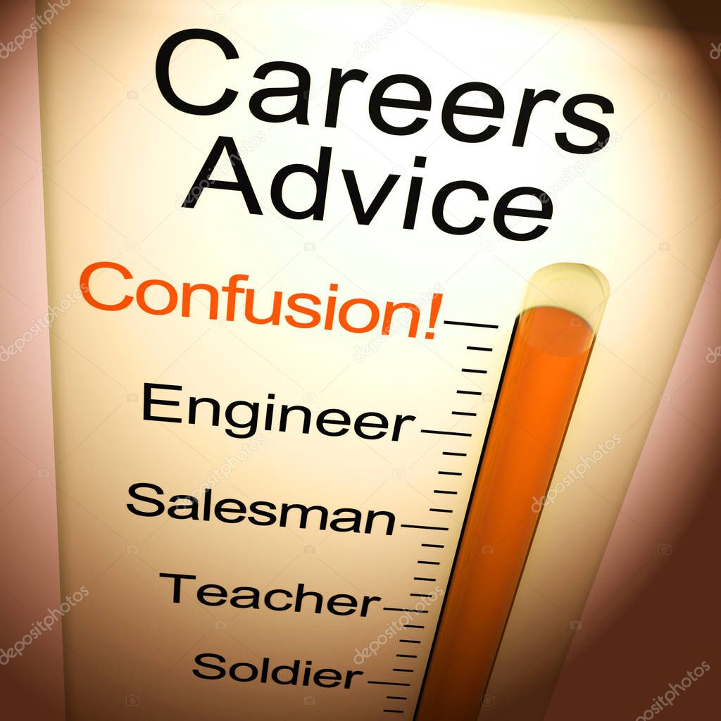 Careers advice and guidance on vocation or occupation - 3d illus