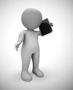 İş için cep telefonu veya hücresel cihazla konuşmak veya