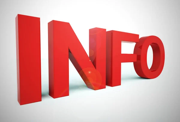 Info concept icon bedeutet Information oder Daten und Intelligenz - 3 — Stockfoto
