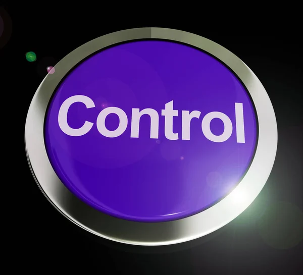 Botão de controle usado para regular ou operar máquinas remotas - 3d — Fotografia de Stock