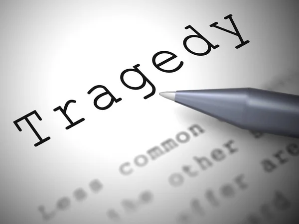 Ícone de conceito de tragédia significa catástrofe e calamidade - 3 — Fotografia de Stock