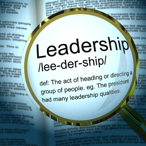 Ícone de conceito de liderança significa assumir o controle e estar em contro — Fotografia de Stock
