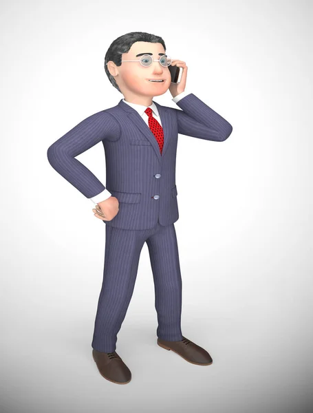Business Incoming toont helpdesk of hotline voor service-3D i — Stockfoto