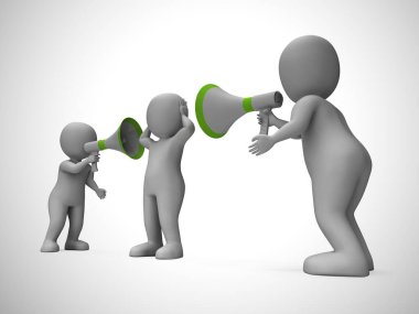 Megaphone used to give opinion announcement or make a speech - 3 clipart