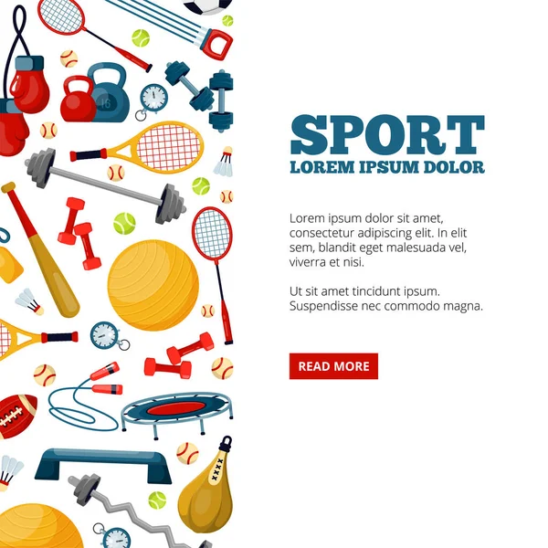 Modelo de vetor de landing page de centro de esporte Musculação — Vetor de Stock