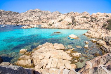 Cala Coticcio Beach Caprera Adası, Sardunya, İtalya