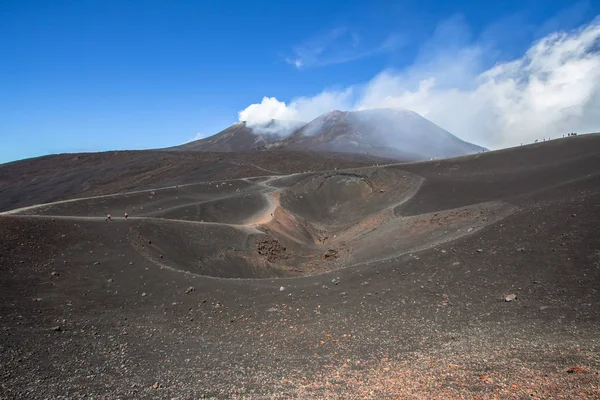 Etna yanardağı kraterler Sicilya, İtalya