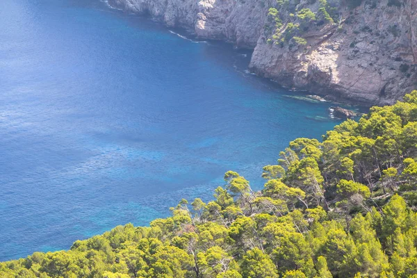 Manzaralı Uçurumdaki Cap de Formentor, Mallorca, İspanya