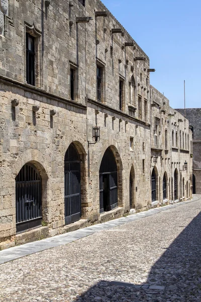 Scenic Beautiful Cityscape Rhodes Old Town Greece — Stock Photo, Image