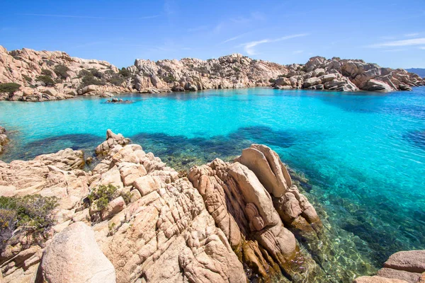 Пляж Кала Coticcio Острова Капрера Сардинія Італія — стокове фото
