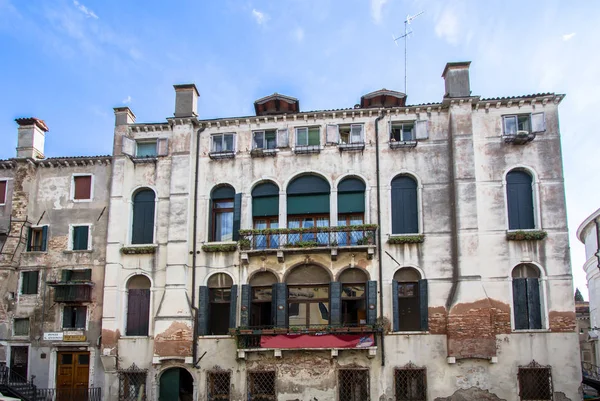 Palais Historique Dans Les Rues Étroites Venise Italie — Photo