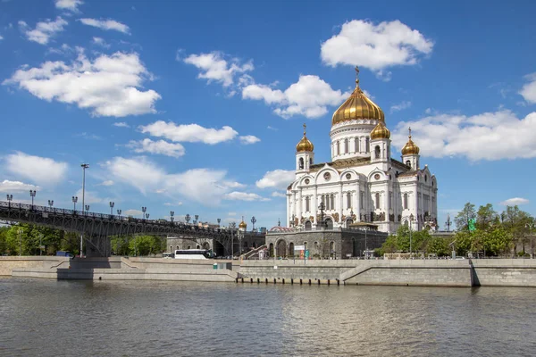 Över Katedralen Kristus Frälsaren Moskva Ryssland — Stockfoto