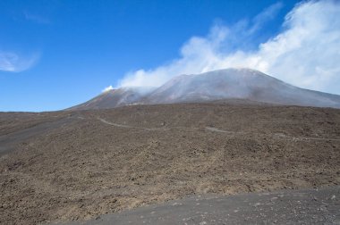 Etna yanardağı kraterler Sicilya, İtalya