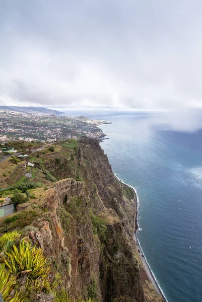 600 Meter Höga Klipporna Gabo Girao Madeira Portugal — Stockfoto