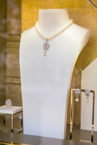 Biżuteria Sklep Okno Monako — Zdjęcie stockowe