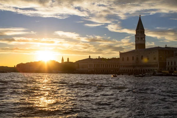 San Marco Palace Ducate Atardecer Venecia Italia — Foto de Stock