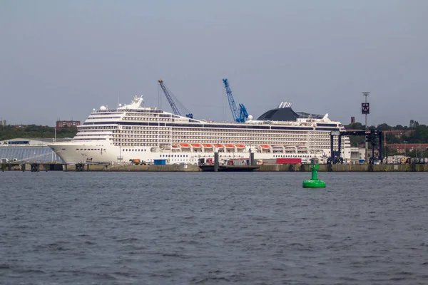 Crociera Lusso Nave Sul Mare Kiel Germania — Foto Stock