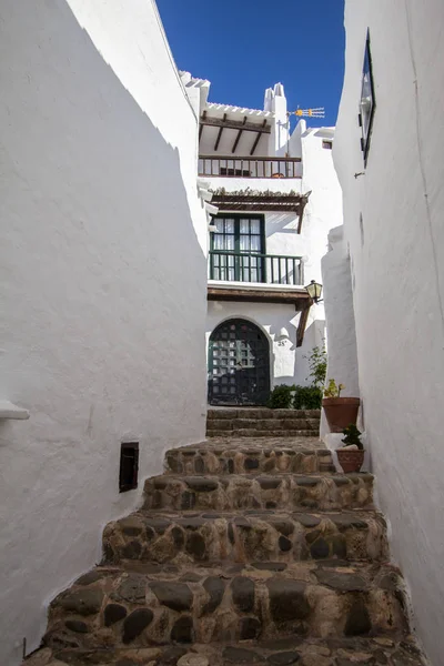 Vista Una Residencia Típica Del Pueblo Pesquero Binibeca Menorca España — Foto de Stock