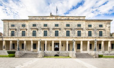 Aziz Michael Sarayı ve St. George Corfu Island, Yunanistan