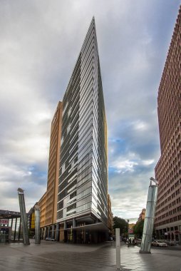 Berlin şehir, manzarası, Potsdamer platz finans bölgesine, Almanya