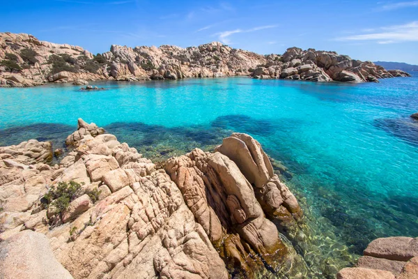 Plage Cala Coticcio Sur Île Caprera Sardaigne Italie — Photo