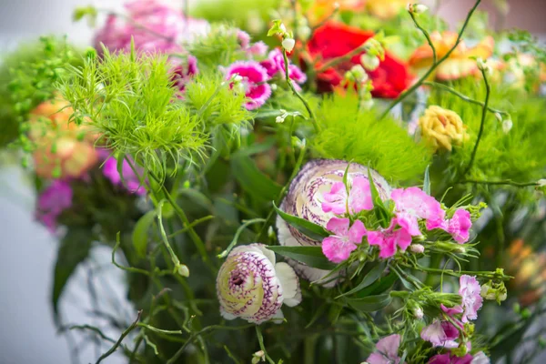 Kolorowy Kwiat Bukiet Zbliżenie — Zdjęcie stockowe