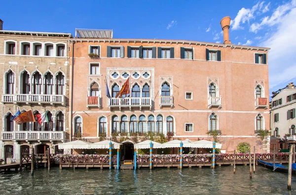 Знаменитые Дворцы Большом Канале Венеции Италия — стоковое фото