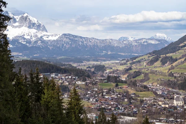 Маленькая Деревня Альпах Австрия — стоковое фото