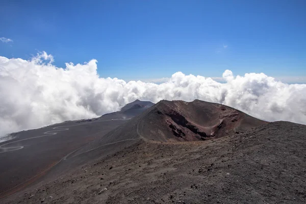 Etna Volcano Craters Sicily Italy — Stock Photo, Image