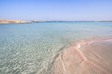 Ses Illetas beach Formentera, Balear Adaları, İspanya