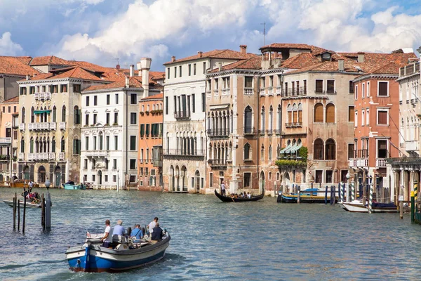 Güneşli Canal Grande, Venice, İtalya