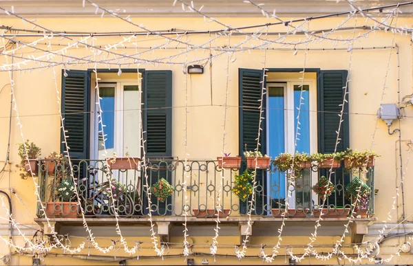 Tradiční Balkon Domu Maddalena Sardinie Itálie — Stock fotografie