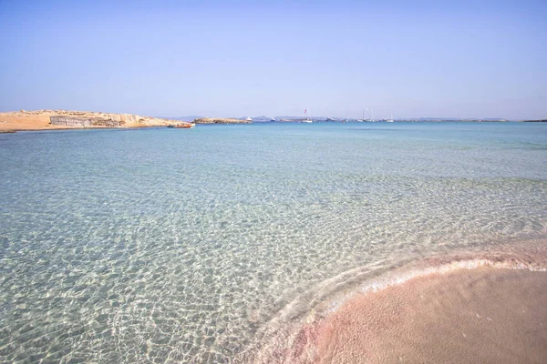 Ses Illetas Beach Formentera Balear Adaları Spanya — Stok fotoğraf