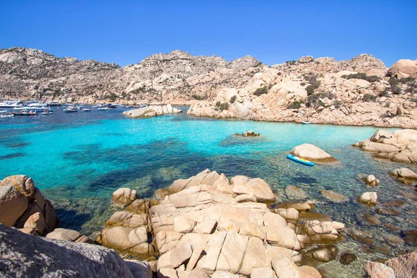 卡普雷拉岛 意大利撒丁岛上海滩的卡拉 Coticcio — 图库照片
