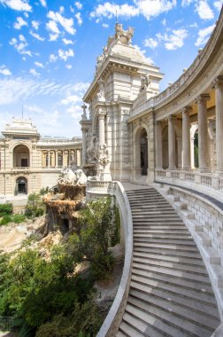 Dış görünümünü Palais (saray) Longchamp, Marseille, Fransa