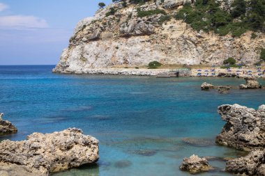 Anthony Quinn Körfezi Yunanistan 'ın Rodos adasında